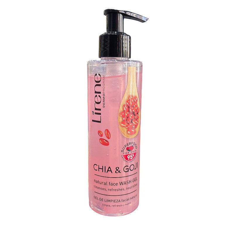 ‏ ژل شستشوی Lirene حاوی CHIA&GOJI حجم 190 میل
