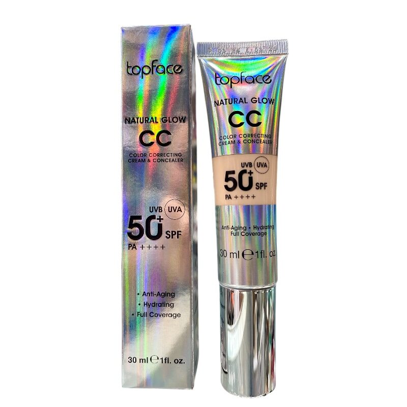 ccکرم تاپ فیس +spf50 شماره 003 حجم 30 میل
