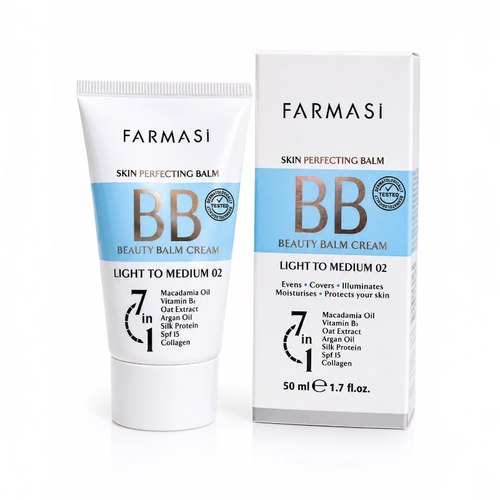 BB کرم شماره SPF 15 Light to Medium 02 حجم 50 میل