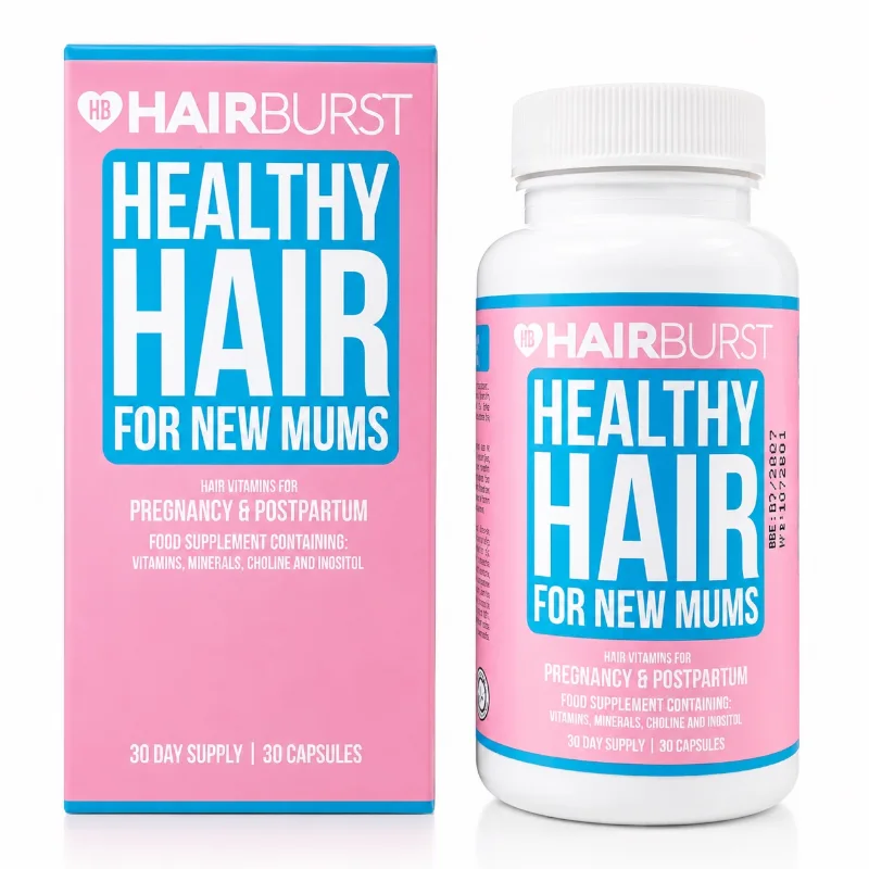 مکمل تقویت مو و رویش مجدد بعد از زایمان Hairburst بسته 30 عددی ( اورجینال)