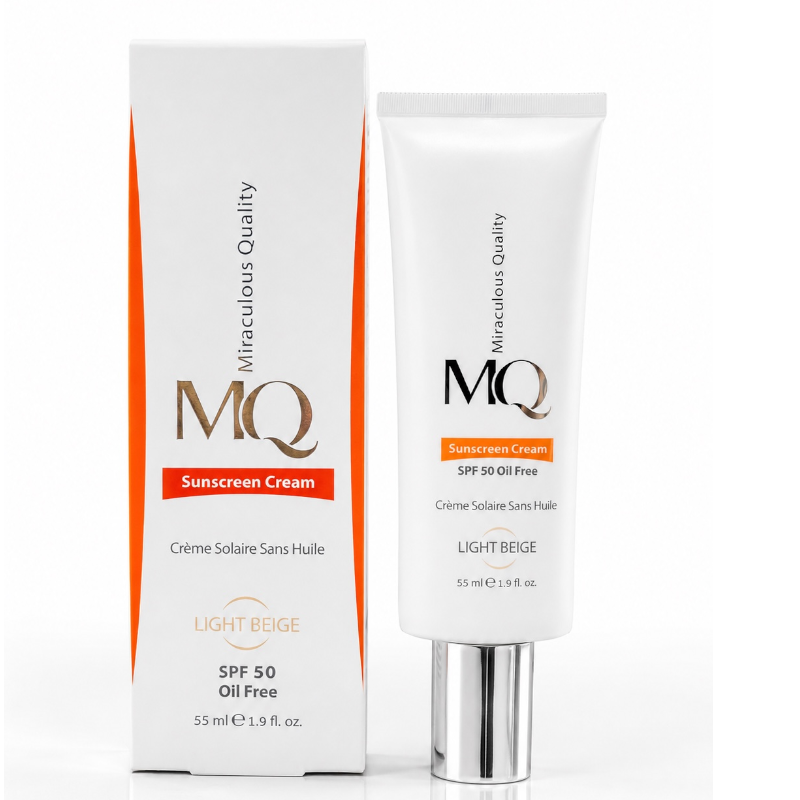 ضدآفتاب فاقد چربی رنگی (بژ روشن) MQ SPF50 حجم 55 میل